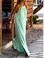 preiswerte Maxi-Kleider-Damen Casual kleid skims dress Bedruckt Gurt Maxikleid Täglich Verabredung Ärmellos Sommer Frühling