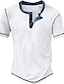 billige Short Sleeve-Herre Vaffel Henley skjorte T-Shirts Henley Ternet udendørs Afslappet Knap Kortærmet Tøj Mode Designer Bekvem