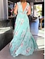 cheap Casual Dresses-Elegant Women's Floral Chiffon Maxi Dress for Parties