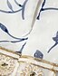 abordables Vestidos casuales-Mujer Vestido blanco Vestido de encaje Floral Encaje en contraste Encaje Escote en Pico Vestido Midi Moda Moderno Exterior Diario Manga 3/4 Verano Primavera