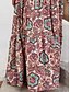 cheap Maxi Dresses-Women&#039;s Floral Sleeveless Maxi Halter Dress