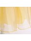 preiswerte Kleider für Mädchen-Kinder Wenig Mädchen Kleid Karikatur Mehrlagig Gerüscht Spitze Gelb Maxi Kurzarm nette Art Kleider Normale Passform