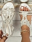 abordables Sandals-Elegantes Sandalias Planas de Microfibra para Mujer