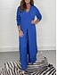 cheap Two Piece Sets-Women&#039;s Plus Size Casual Polyester Pajama Set