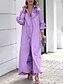 cheap Blouse Dress-Women&#039;s Cotton Floral Shift Maxi Dress