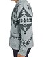 economico Cardigan Sweaters-Per uomo Cardigan Maglia Stile vintage Retrò Colletto Fantasia geometrica Da tutti i giorni Moda Maglioni Autunno Inverno Cachi M L XL / Manica lunga / Manica lunga