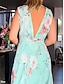 cheap Casual Dresses-Elegant Women's Floral Chiffon Maxi Dress for Parties
