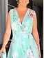 cheap Casual Dresses-Elegant Women's Floral Chiffon Maxi Dress for Parties