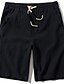 cheap Men&#039;s Clothing-Men&#039;s Simple Casual / Sporty Shorts Pants Micro-elastic Solid Color Mid Waist Black Dark Gray Beige S M L XL XXL