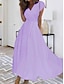cheap Maxi Dresses-Mature Women&#039;s Chiffon Swing Maxi Dress