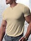 abordables Short Sleeve-Homme T shirt Tee T-shirt Col V Plein Plein Air Vacances Manches courtes Vêtement Tenue Mode Design basique