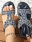 preiswerte Sandals-Elegante Sommer Strandsandalen für Damen mit Strass
