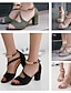 abordables Sandals-Women&#039;s Elegant Block Heel Sandals
