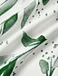 preiswerte Legere Kleider-Damen Midikleid Kleid-Set Zweiteiliges Kleid Etuikleid Grün Blumen 3/4 Ärmel Sommer Frühling Bedruckt Elegant Rundhalsausschnitt 2023 M L XL XXL 3XL 4XL