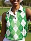 abordables Polo Top-Camiseta Polo Golf Mujer Violeta Sin Mangas Protección Solar Ligera Atuendo Golf Señoras
