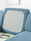 cheap Home Textiles-Stretch Sofa seat Cushion Cover Slipcover Elastic Couch Armchair Loveseat 4 or 3 Seater Grey Plain Solid Soft Durable Washable