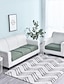 cheap Home Textiles-Stretch Sofa seat Cushion Cover Slipcover Elastic Couch Armchair Loveseat 4 or 3 Seater Grey Plain Solid Soft Durable Washable