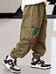abordables Pantalons pour Garçons-Garçon Pantalons Couleur Pleine Coton Actif basique Enfants sport Usage quotidien 3-8 ans Graphique imprimé en 3D Standard