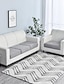 cheap Home Textiles-Stretch Sofa seat Cushion Cover Slipcover Elastic Couch Armchair Loveseat 4 or 3 Seater Grey Plain Solid Soft Durable Washable