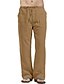 cheap Cargo Pants-Men&#039;s Casual Sporty Linen Cotton Summer Trousers