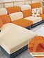 cheap Home Textiles-Stretch Sofa seat Cushion Cover Slipcover Elastic Couch Armchair Loveseat 4 or 3 Seater Grey Plain Solid Soft Durable Washable