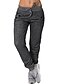cheap Pants-Women&#039;s Basic Flare Jogger Pants Cotton Solid Colored Mid Waist Loose Light gray Dark Gray S M L XL XXL
