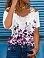 baratos Super Sale-Mulheres Camiseta Blusa Floral Gráfico Rua Casual Para Noite Renda Patchwork Camiseta Branco Manga Curta Básico Moderno Ombro a Ombro Verão