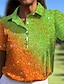 abordables Polo Top-Gradient Sun Protection Polo Shirt