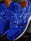 preiswerte Women&#039;s Sneakers-Damen Sportschuhe Turnschuhe Bling-Bling-Schuhe Pailletten Bling Bling Turnschuhe Outdoor Täglich Paillette Plattform Flacher Absatz Runde Zehe Sport Klassisch Brautkleider schlicht Wanderschuhe
