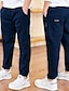 preiswerte Hosen für Jungen-Jungen Hose Einfarbig Baumwolle Aktiv Basic kinderkleidung Casual Täglich 3-13 Jahre 3D-gedruckte Grafik Regular Fit