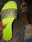 billige Sandals-Women&#039;s Summer Beach Slippers Rhinestone Flat Heel PU Casual Shoes