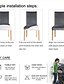 billige Møbelbetræk-spisestuestolebetræk strækstol sæde betræk elastisk stolebeskytter til spisning hotel bryllup blød vaskbar