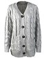 cheap Sweaters &amp; Cardigans-Women&#039;s Regular Fit Chunky Knitted Cardigan Sweater