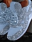 abordables Women&#039;s Sneakers-Mujer Zapatillas de Atletismo Zapatillas de deporte Zapatos brillantes y brillantes Lentejuela Zapatillas Bling Bling Exterior Diario Lentejuela Plataforma Tacón Plano Dedo redondo Deportivo Clásico