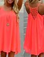 cheap Super Sale-Women&#039;s Mini Dress Strap Dress fluorescent green Black White Pure Color Sleeveless Summer Spring Casual 2023 S M L XL XXL XXXL