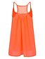billige Super Sale-Dame Mini kjole Kjole med stropper lysende grønne Svart Hvit Ren farge Ermeløs Sommer Vår Fritid 2023 S M L XL XXL XXXL