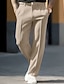 abordables Trousers-Hombre Pantalones pantalones de traje pantalones Bolsillo Pierna recta Plano Comodidad Suave Boda Exterior Diario Moda Casual Negro Blanco