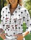 abordables Zip Up Pullover-Camisa polo golf mujer manga larga protección solar palmera caída invierno