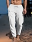 cheap Pants-Men's Casual Linen Cotton Blend Summer Trousers