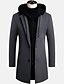 cheap Best Sellers-Men&#039;s Trench Coat Overcoat Peacoat Outdoor Street Polyester Spring Fall Winter Thermal Warm Warm Clothing Apparel Business Casual Pocket Plain Single Breasted One-button Notch lapel collar / Daily