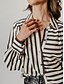 abordables Designer Tops-blusa camisera de raso con estampado de rayas