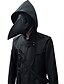 cheap Sale-men&#039;s gothic coat steampunk victorian frock vintage hooded jacket trech coats (small) black