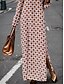 cheap Maxi Dresses-Women&#039;s Modern Geometric Print Satin Maxi Dress