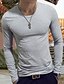 cheap Tank Tops-Men&#039;s T shirt Tee Shirt Tee V Neck Graphic Solid Colored White Black Wine Army Green Navy Blue Long Sleeve Plus Size Daily Weekend Slim Tops Basic Designer Muscle Big and Tall / Spring / Fall