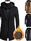 cheap Best Sellers-Men&#039;s Trench Coat Overcoat Peacoat Outdoor Street Polyester Spring Fall Winter Thermal Warm Warm Clothing Apparel Business Casual Pocket Plain Single Breasted One-button Notch lapel collar / Daily