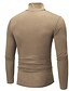 cheap Long Sleeve-Men&#039;s T shirt Tee Turtleneck shirt Long Sleeve Shirt Plain Rolled collar Outdoor Casual Long Sleeve Clothing Apparel Lightweight Classic Casual Slim Fit