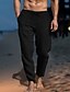 cheap Pants-Men's Casual Linen Cotton Blend Summer Trousers