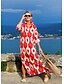 cheap Casual Dresses-Geometric Print Maxi Dress for Women Regular Fit