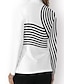 abordables Zip Up Pullover-Mujer Camisas de polo Rosa claro Negro Blanco Manga Larga Protección Solar Camiseta Rayas Otoño Invierno Ropa de golf para damas Ropa Trajes Ropa Ropa