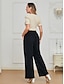 cheap Pants-Corduroy High Waist Wide Leg Pants